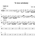 To Love Somebody Nina Simone Full Drum Transcription / Drum Sheet Music Sheets4Drummers