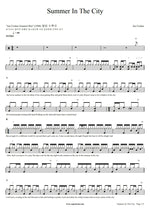 Summer in the City Joe Cocker Full Drum Transcription / Drum Sheet Music COPYDRUM