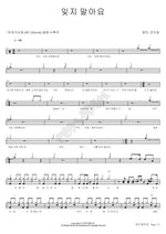 Don’t Forget (잊지 말아요) Changmin (창민) Full Drum Transcription / Drum Sheet Music COPYDRUM