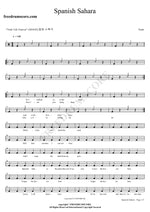 Spanish Sahara Foals Full Drum Transcription / Drum Sheet Music COPYDRUM
