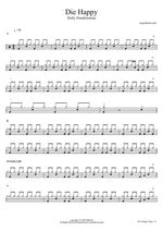 Die Happy - Holly Humberstone drum sheet music