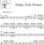 Honky Tonk Women The Rolling Stones Full Drum Transcription / Drum Sheet Music OnlineDrummer.com