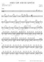 Love Forgotten by Another Love (사랑이 다른 사랑으로 잊혀지네) Park Hye Kyung (박혜경) Full Drum Transcription / Drum Sheet Music COPYDRUM