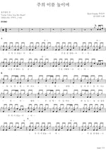Lord, I Lift Your Name on High (주의 이름 높이며) Ongijangee (옹기장이) Full Drum Transcription / Drum Sheet Music COPYDRUM