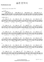 Sad Promise (슬픈 언약식) FTISLAND (에프티 아일랜드) Full Drum Transcription / Drum Sheet Music COPYDRUM