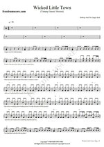 Wicked Little Town (Tommy Gnosis Version) (from Hedwig and the Angry Inch Movie) Stephen Trask Full Drum Transcription / Drum Sheet Music COPYDRUM