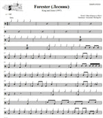 Forester (Лесник) Korol i Shut (Король и Шут) Simplified Drum Transcription / Drum Sheet Music DrumSetSheetMusic.com