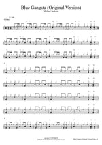 Blue Gangsta (Original Version) Michael Jackson Full Drum Transcription / Drum Sheet Music COPYDRUM