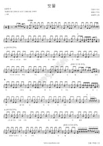 Raindrops (빗물) Song Gol Mae (송골매) Full Drum Transcription / Drum Sheet Music COPYDRUM