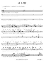 Your News 2 (니 소식2) Song Ha Ye (송하예) Full Drum Transcription / Drum Sheet Music COPYDRUM