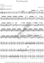 Psychosocial Slipknot Full Drum Transcription / Drum Sheet Music COPYDRUM