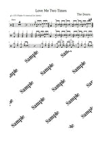 Love Me Two Times The Doors Full Drum Transcription / Drum Sheet Music KiwiDrums