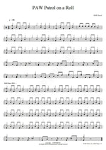 Paw Patrol on a Roll Paw Patrol Full Drum Transcription / Drum Sheet Music COPYDRUM