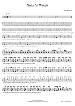 Notes'n'Words One Ok Rock (ワンオクロック) Full Drum Transcription / Drum Sheet Music COPYDRUM