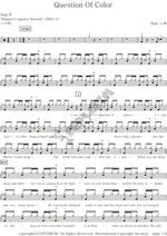 Question of Color Bahr Full Drum Transcription / Drum Sheet Music COPYDRUM