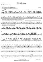 New Rules Dua Lipa Full Drum Transcription / Drum Sheet Music COPYDRUM