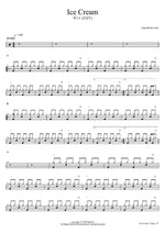 Ice Cream - Yuna (유나) drum sheet music