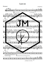 Laat Me Ramses Shaffy Full Drum Transcription / Drum Sheet Music JM Sheet Music
