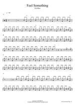 Feel Something Fiji Blue Full Drum Transcription / Drum Sheet Music COPYDRUM