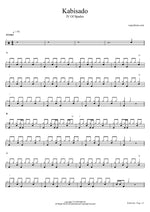 Kabisado - IV of Spades drum sheet music