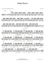 Settle Down The 1975 Full Drum Transcription / Drum Sheet Music COPYDRUM