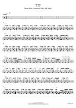 777 Bruno Mars, Anderson .Paak, Silk Sonic Full Drum Transcription / Drum Sheet Music COPYDRUM