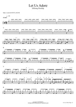 Let Us Adore Hillsong Worship Full Drum Transcription / Drum Sheet Music COPYDRUM