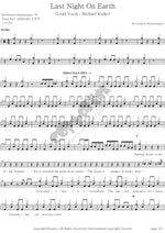 Last Night On Earth Revolution Renaissance Full Drum Transcription / Drum Sheet Music COPYDRUM