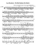 No Me Hables De Sufrir Los Bunkers Full Drum Transcription / Drum Sheet Music Carlos Dias Aidos