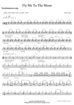 Fly Me To The Moon Frank Sinatra Full Drum Transcription / Drum Sheet Music COPYDRUM