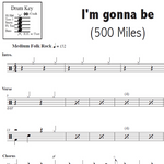 I'm Gonna Be (500 Miles) The Proclaimers Full Drum Transcription / Drum Sheet Music OnlineDrummer.com