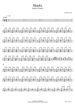Sharks - Imagine Dragons drum sheet music