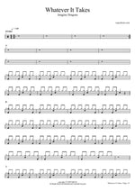 Whatever It Takes - Imagine Dragons drum sheet music