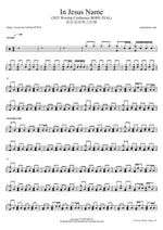 In Jesus Name (2025 Worship Conference Born Zeal) - Isaiah61 (아이자야씩스티원) drum sheet music