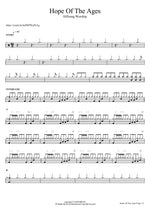 Hope Of The Ages Hillsong Worship Full Drum Transcription / Drum Sheet Music COPYDRUM