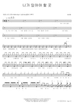The Place You Should Be (니가 있어야 할 곳) KATIE Full Drum Transcription / Drum Sheet Music COPYDRUM