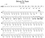 Driven to Tears The Police Full Drum Transcription / Drum Sheet Music Cyril Mayer