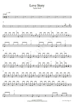 Love Story Taylor Swift Full Drum Transcription / Drum Sheet Music COPYDRUM