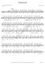Telephone Sheena Easton Full Drum Transcription / Drum Sheet Music COPYDRUM