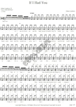 If I Had You Adam Lambert Full Drum Transcription / Drum Sheet Music COPYDRUM