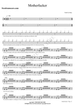 Motherf****r Faith No More Full Drum Transcription / Drum Sheet Music COPYDRUM