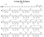 Losing My Religion R.E.M Full Drum Transcription / Drum Sheet Music Cyril Mayer