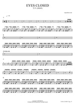 Eyes Closed - Jisoo (지수) drum sheet music