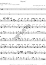 Blast! Marcus Miller Full Drum Transcription / Drum Sheet Music COPYDRUM