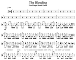 The Bleeding Five Finger Death Punch Full Drum Transcription / Drum Sheet Music Cyril Mayer