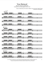 Your Betrayal Bullet for My Valentine Full Drum Transcription / Drum Sheet Music Realsongbook