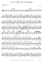 Can't Fight the Moonlight Leann Rimes Full Drum Transcription / Drum Sheet Music COPYDRUM