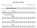 Bad Moon Rising Creedence Clearwater Revival (CCR) Full Drum Transcription / Drum Sheet Music Franki Bio