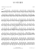 My Love, Crybaby (내 사랑 울보) Jeon Young Rok (전영록) Full Drum Transcription / Drum Sheet Music COPYDRUM