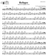 Refugee Tom Petty and the Heartbreakers Simplified Drum Transcription / Drum Sheet Music DrumSetSheetMusic.com